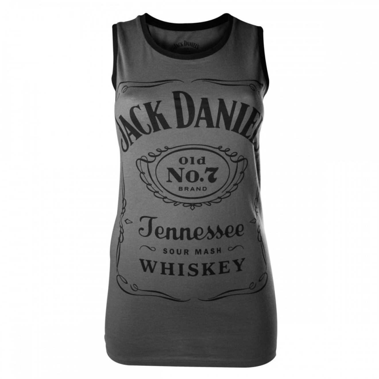 Jack Daniels - Damen Top grau Charcoal, Female Tanktop