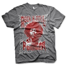 Jimi Hendrix - Rock 'n Roll Forever T-Shirt, Farbe: Anthrazit