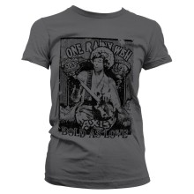Jimi Hendrix - Bold As Love Girly Tee T-Shirt, Farbe: Anthrazit