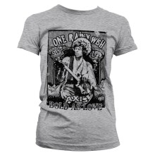 Jimi Hendrix - Bold As Love Girly Tee T-Shirt, Farbe: Grau
