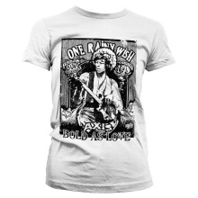 Jimi Hendrix - Bold As Love Girly Tee T-Shirt, Farbe: blanco