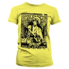 Jimi Hendrix - Bold As Love Girly Tee T-Shirt, Farbe: Gelb