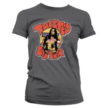 Twisted Sister - Topless 76´ Girly Tee T-Shirt, Farbe: Anthrazit
