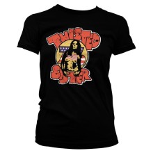 Twisted Sister - Topless 76´ Girly Tee T-Shirt, Farbe: Schwarz
