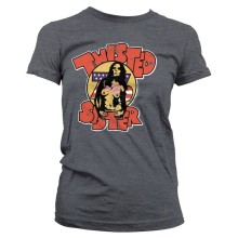 Twisted Sister - Topless 76´ Girly Tee T-Shirt, Farbe: Dunkelgrau
