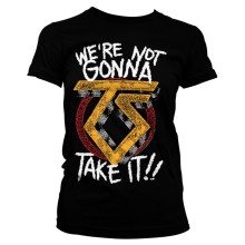 We're Not Gonna Take It Girly Tee T-Shirt, Farbe: negro