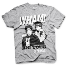 WHAM T-Shirt Big Tour 1984, Farbe: Grau