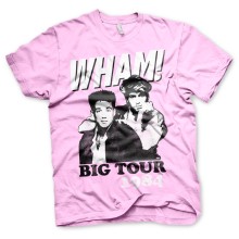 WHAM T-Shirt Big Tour 1984 Tee, Farbe: Pink
