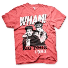 WHAM T-Shirt Big Tour 1984, Farbe: Rot