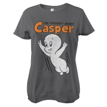 Casper - The Friendly Ghost Girly Tee Frauen T-Shirt, Farbe: Anthrazit