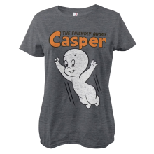Casper - The Friendly Ghost Girly Tee Frauen T-Shirt, Farbe: Dunkelgrau