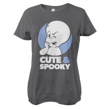 Casper - Cute & Spooky Girly Tee Frauen T-Shirt, Farbe: Dunkelgrau