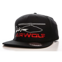 Airwolf Snapback Cap Mütze, Farbe: Schwarz
