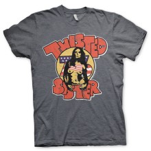 Twisted Sister - Topless 76´ T-Shirt, Farbe: Dunkelgrau