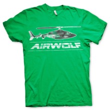 Airwolf Chopper Distressed T-Shirt, Farbe: Grün