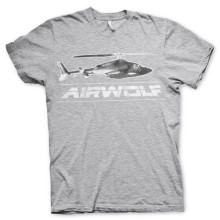 Airwolf Chopper Distressed T-Shirt, Farbe: Grau