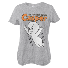 Casper - The Friendly Ghost Girly Tee Frauen T-Shirt, Farbe: Grau