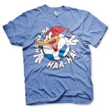 Woody Woodpecker Ha-Ha-Ha Haa-Ha T-Shirt Tee, Farbe: Blau