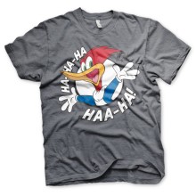 Woody Woodpecker Ha-Ha-Ha Haa-Ha T-Shirt Tee, Farbe: Heidekraut-Dunkel