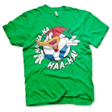 Woody Woodpecker Ha-Ha-Ha Haa-Ha T-Shirt Tee, Farbe: Grün