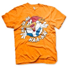 Woody Woodpecker Ha-Ha-Ha Haa-Ha T-Shirt Tee, Farbe: Orange
