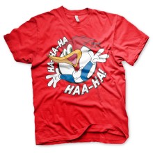 Woody Woodpecker Ha-Ha-Ha Haa-Ha T-Shirt Tee, Farbe: Rot