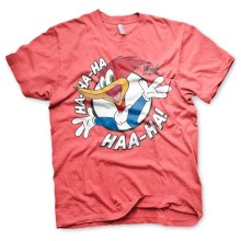 Woody Woodpecker Ha-Ha-Ha Haa-Ha T-Shirt Tee, Farbe: Heidekraut-Rot