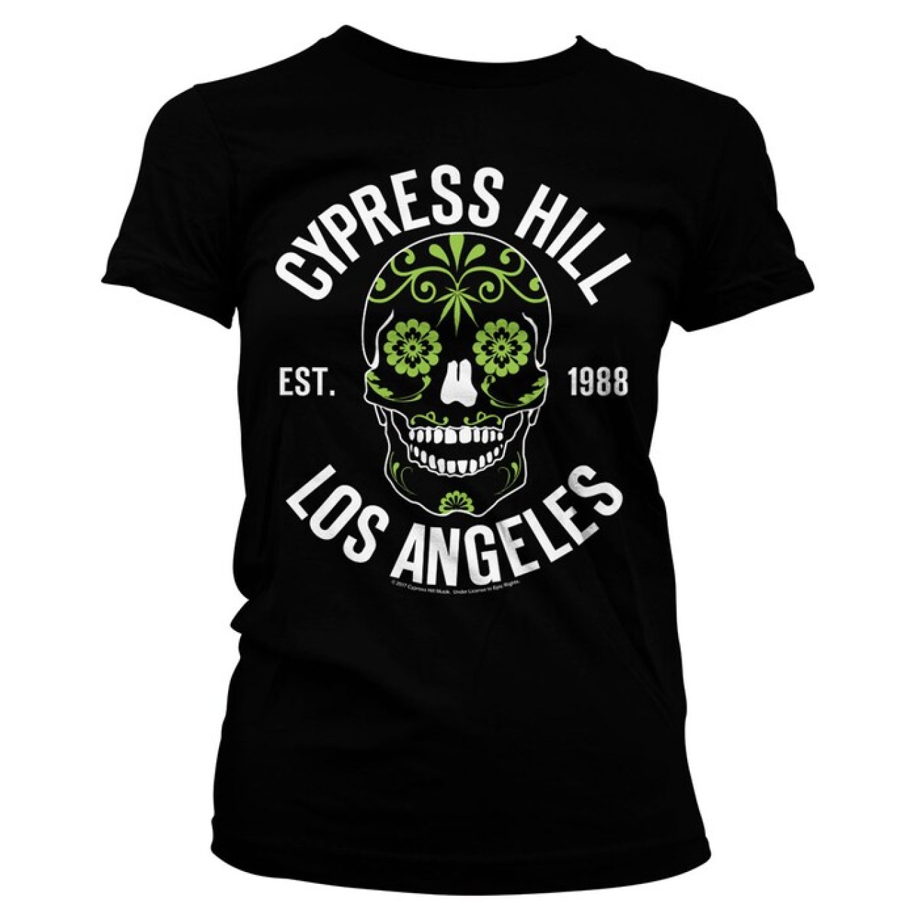 Cypress Hill - Sugar Skull Girly Tee T-Shirt