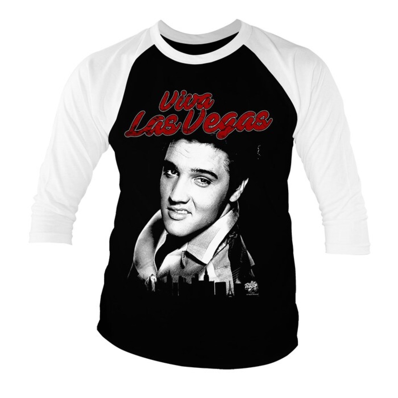 Elvis - Viva Las Vegas Baseball 3/4 Sleeve Shirt