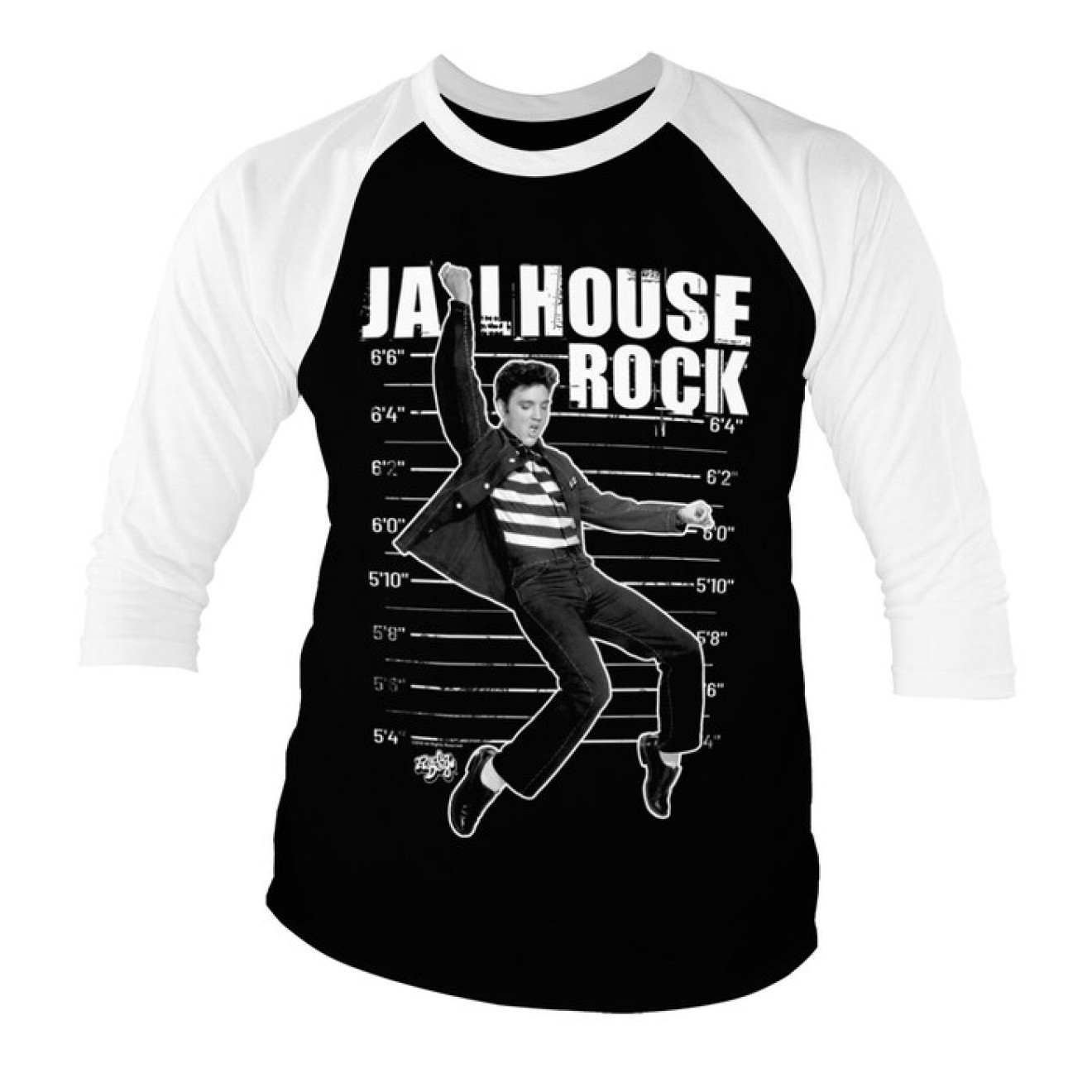 Elvis Presley - Jailhouse Rock Baseball 3/4 Sleeve Tee Shirt