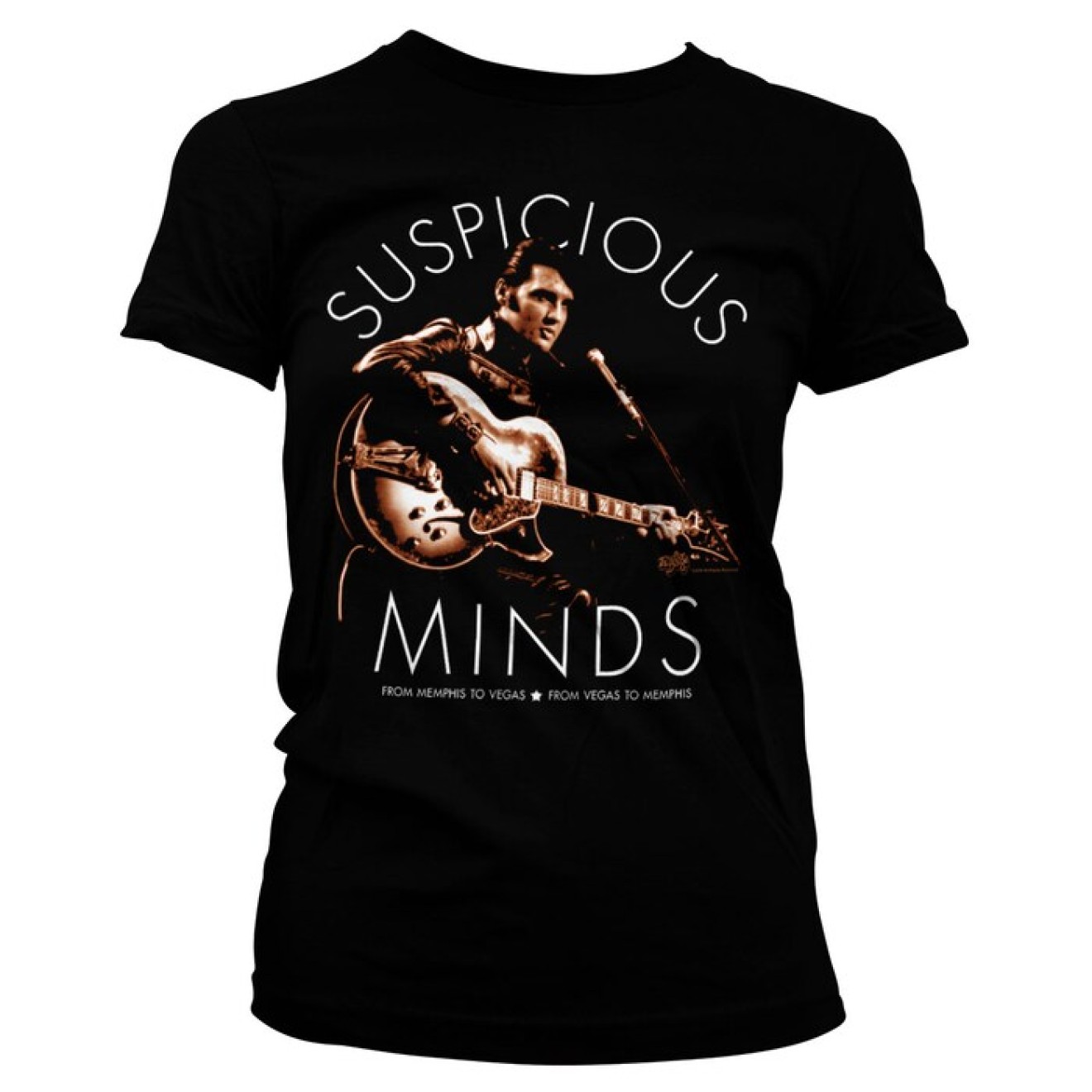 Elvis Presley - Suspicious Minds Girly Tee T-Shirt