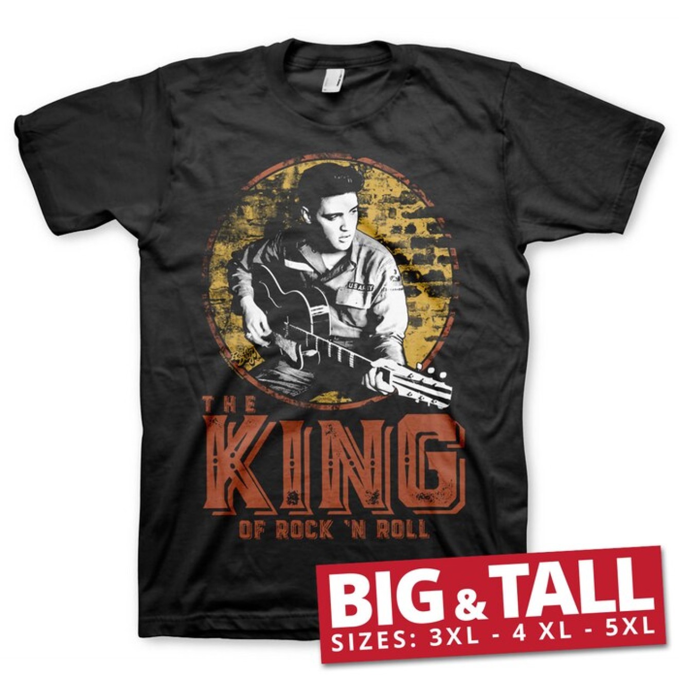Elvis Presley - The King Of Rock 'n Roll Big & Tall T-Shirt