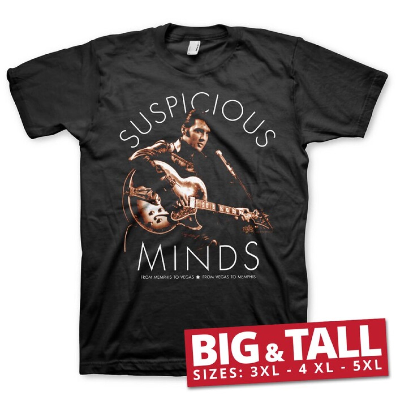 Elvis Presley - Suspicious Minds Big & Tall T-Shirt
