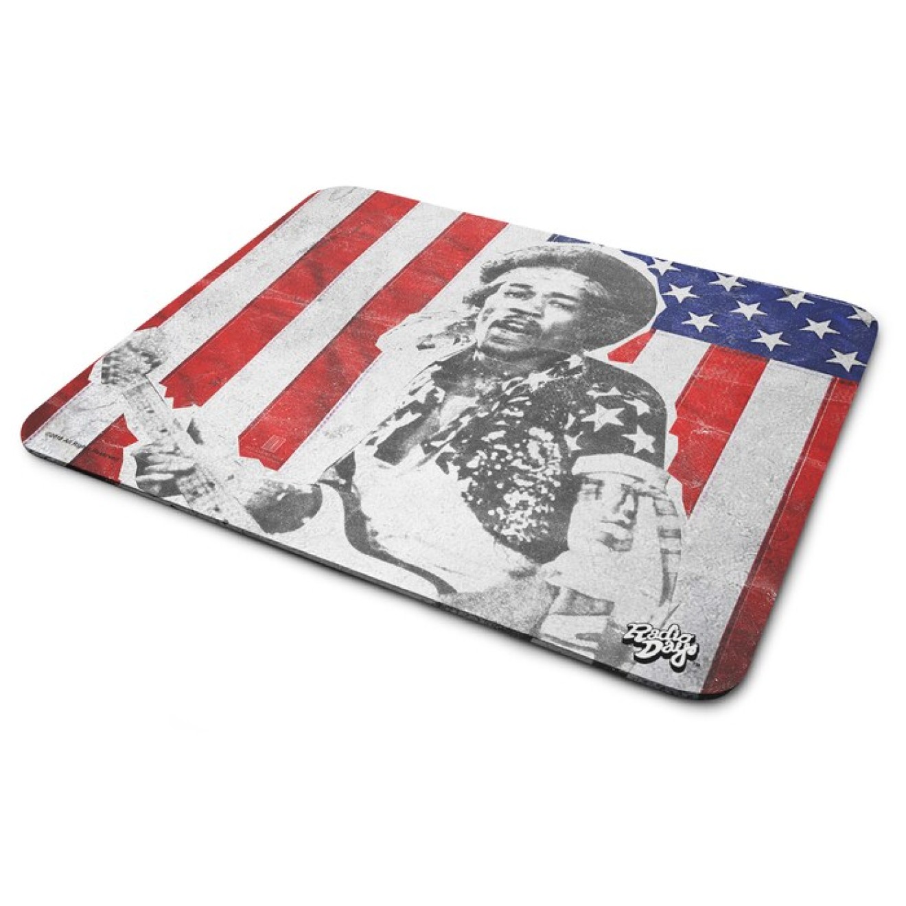 Jimi Hendrix - Stars and Stripes Mouse Pad