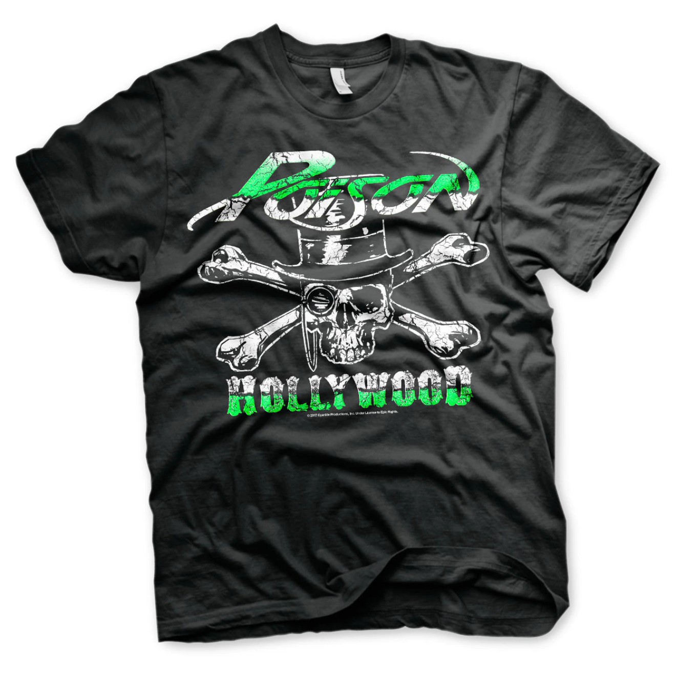Poison - Hollywood Skull T-Shirt