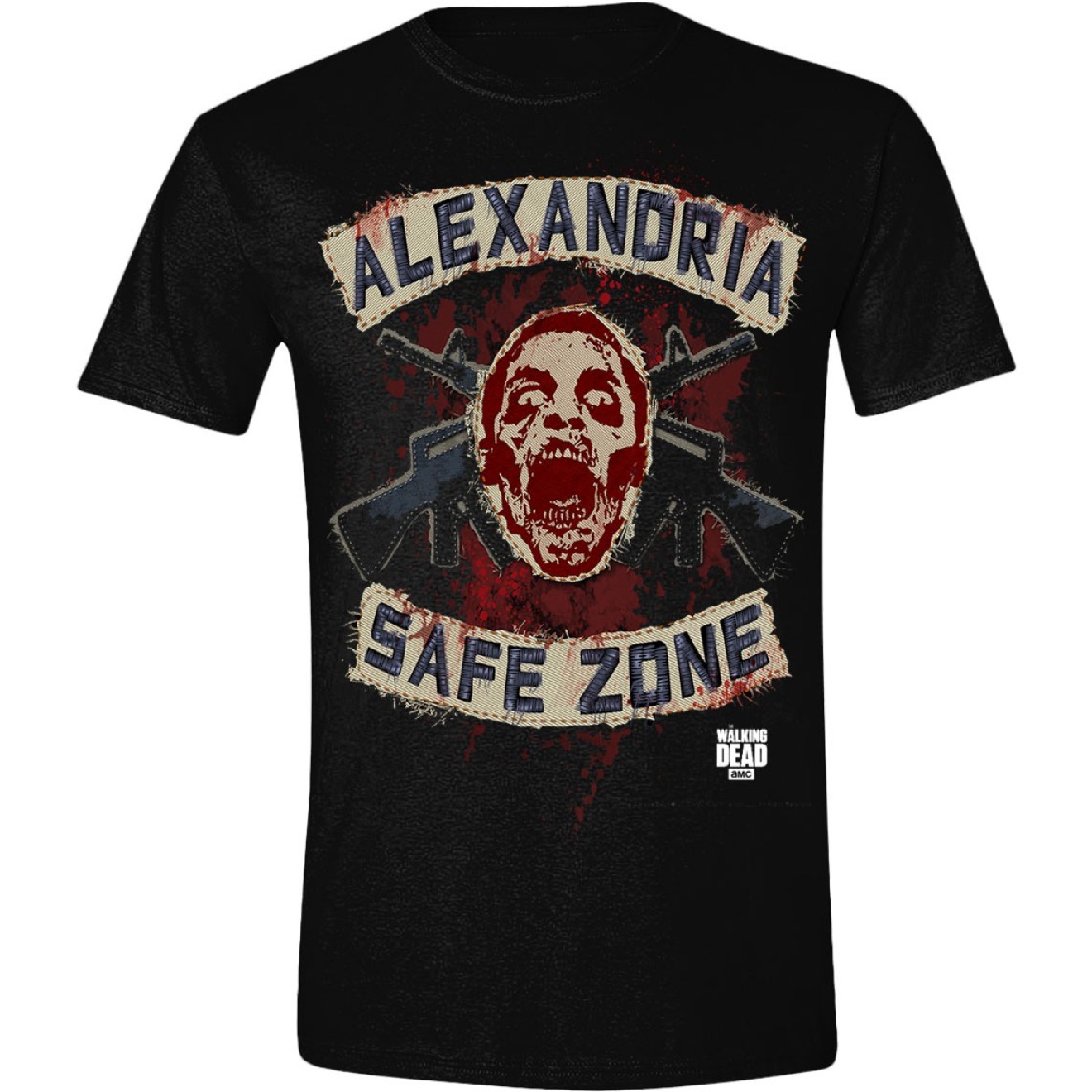 The Walking Dead - Safe Zone Faux Patches T-shirt
