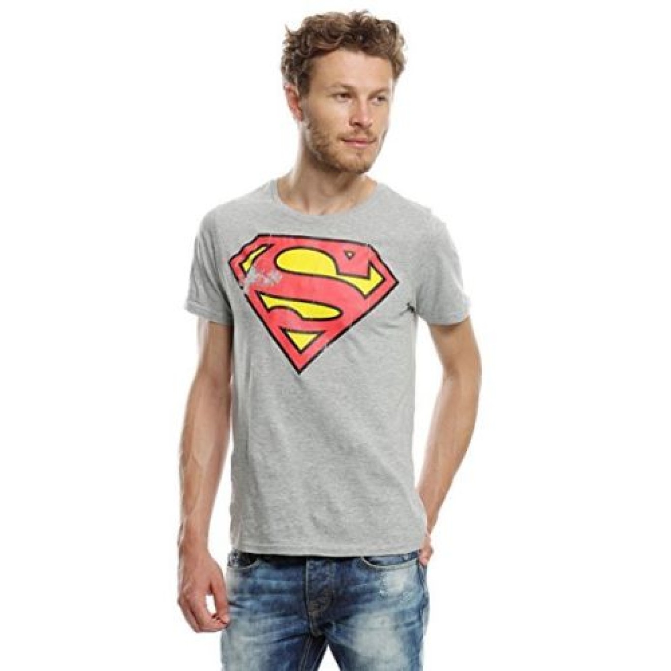 Superman - T-Shirt Logo grey