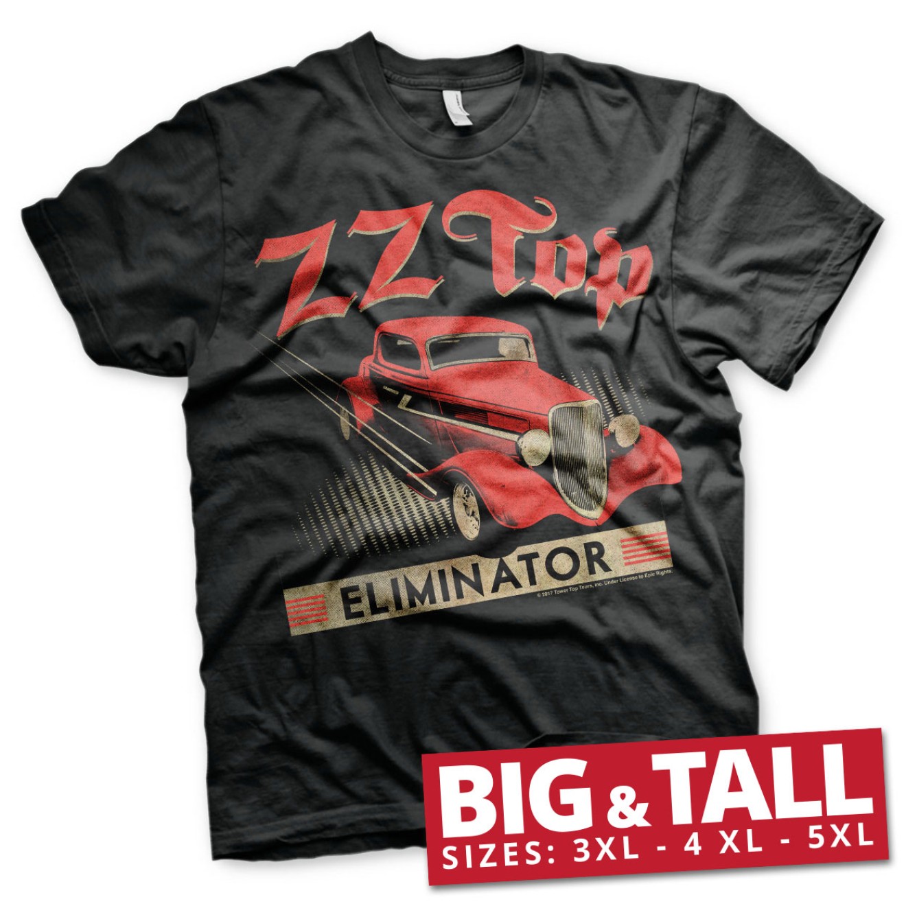 ZZ-Top Eliminator Big & Tall T-Shirt Große Größen