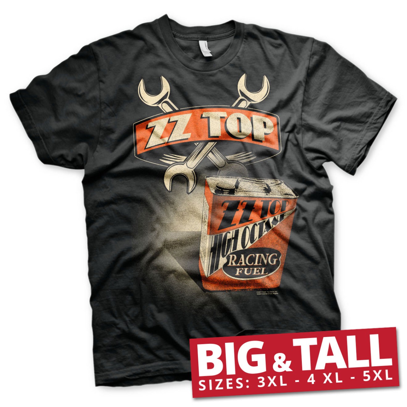 ZZ-Top High Octane Racing Fuel Big & Tall T-Shirt Große Größen
