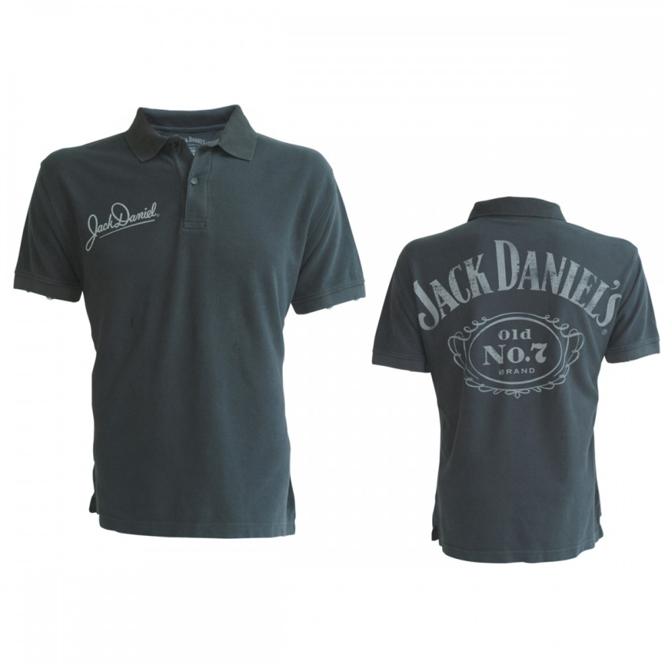 Jack Daniels - Polo Shirt Vintage, Old No. 7 Logo