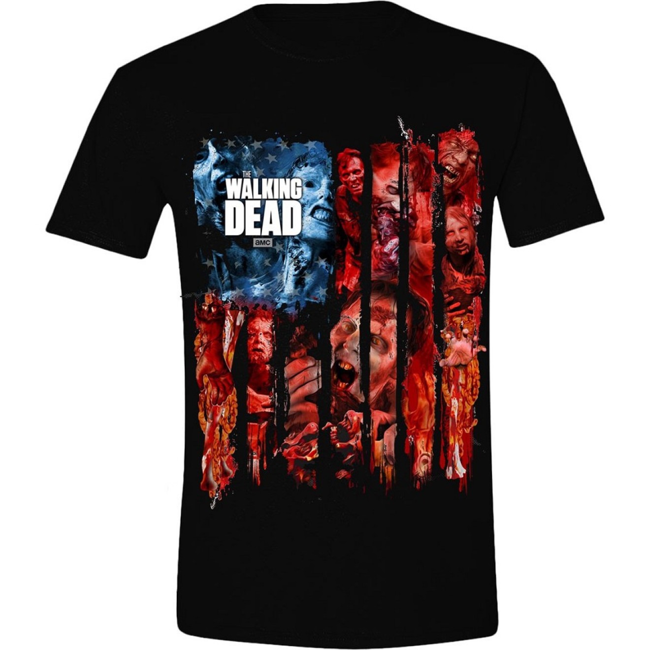 The Walking Dead - Walkers Flag MontageT-Shirt
