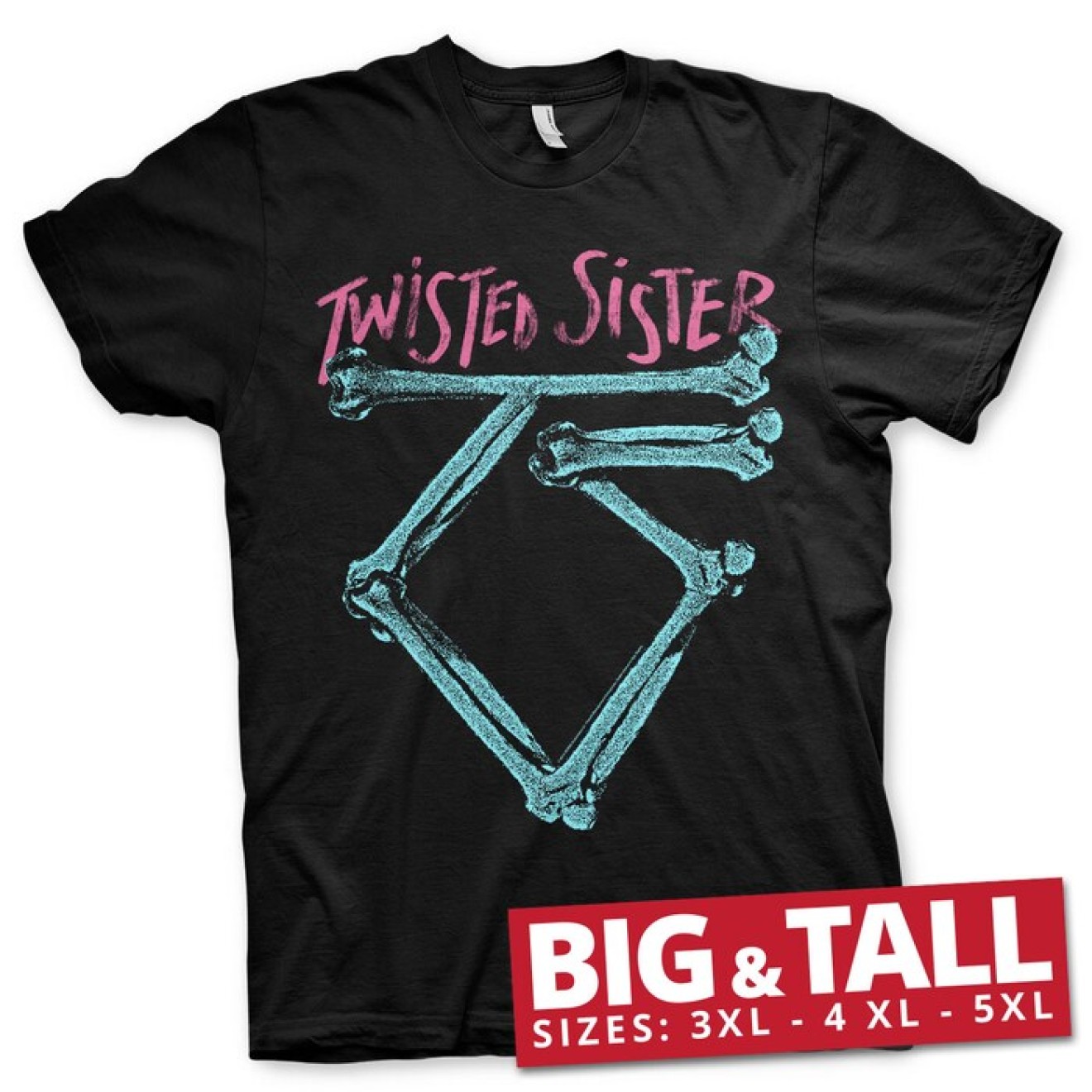 Twisted Sister Washed Logo Big & Tall T-Shirt