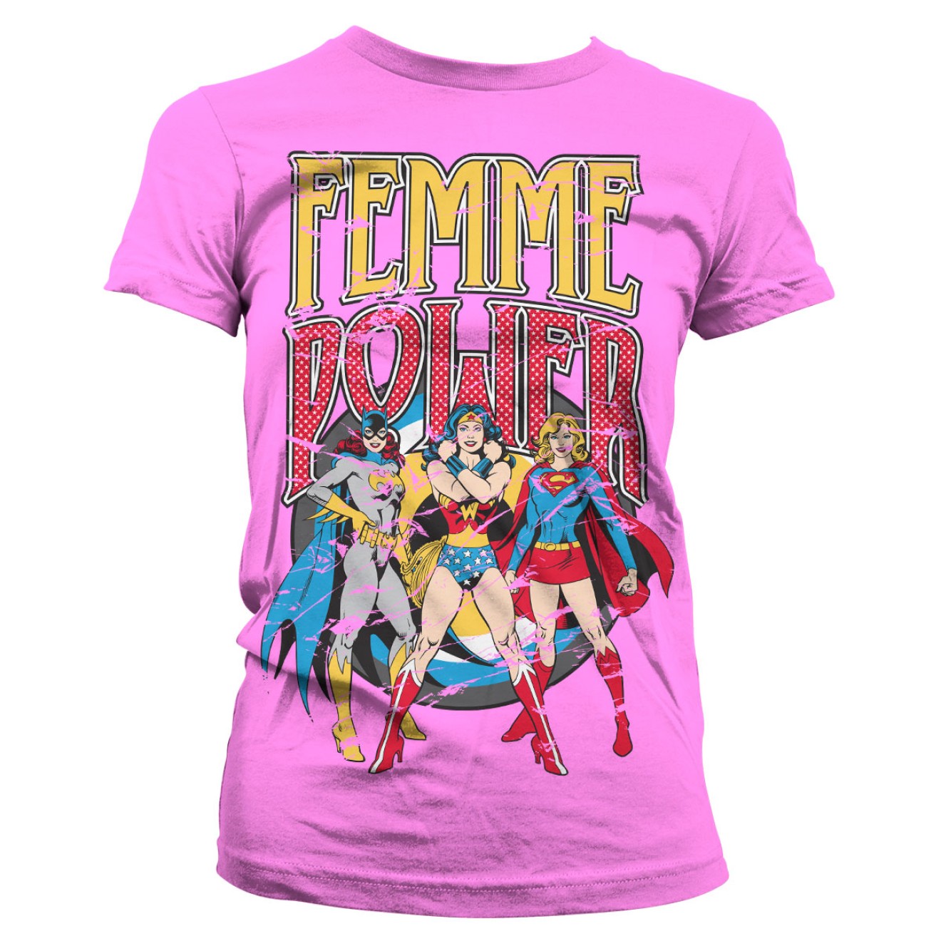 DC Comics - Wonder Woman Femme Power Girly T-Shirt